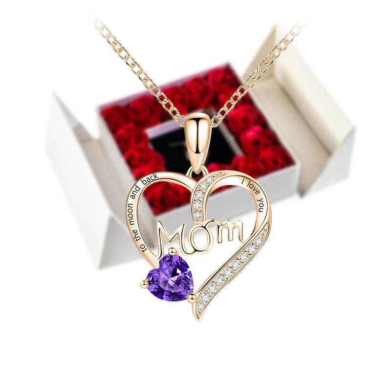Gifts for Women Jewelry Pendant Necklace /w Soap Eternal Rose Gift Box Mother's Day - HORA GIFT