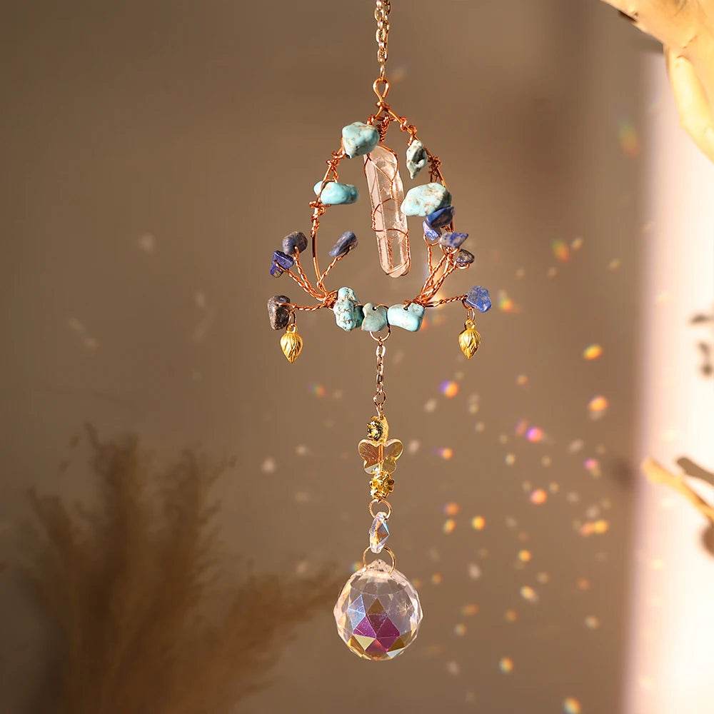 Crystal Wind Chime Suncatcher - HORA GIFT