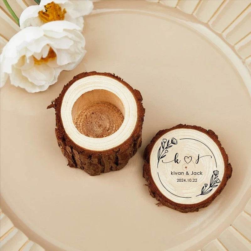 Free Custom Wedding Ring Box - HORA GIFT