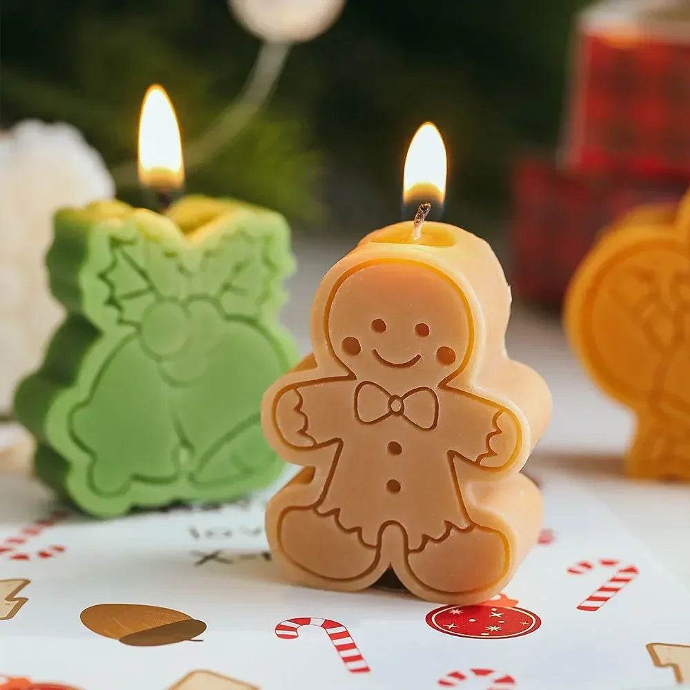 Creative Christmas Snowman Gingerbread Man Christmas Candle Aromatherapy - HORA GIFT