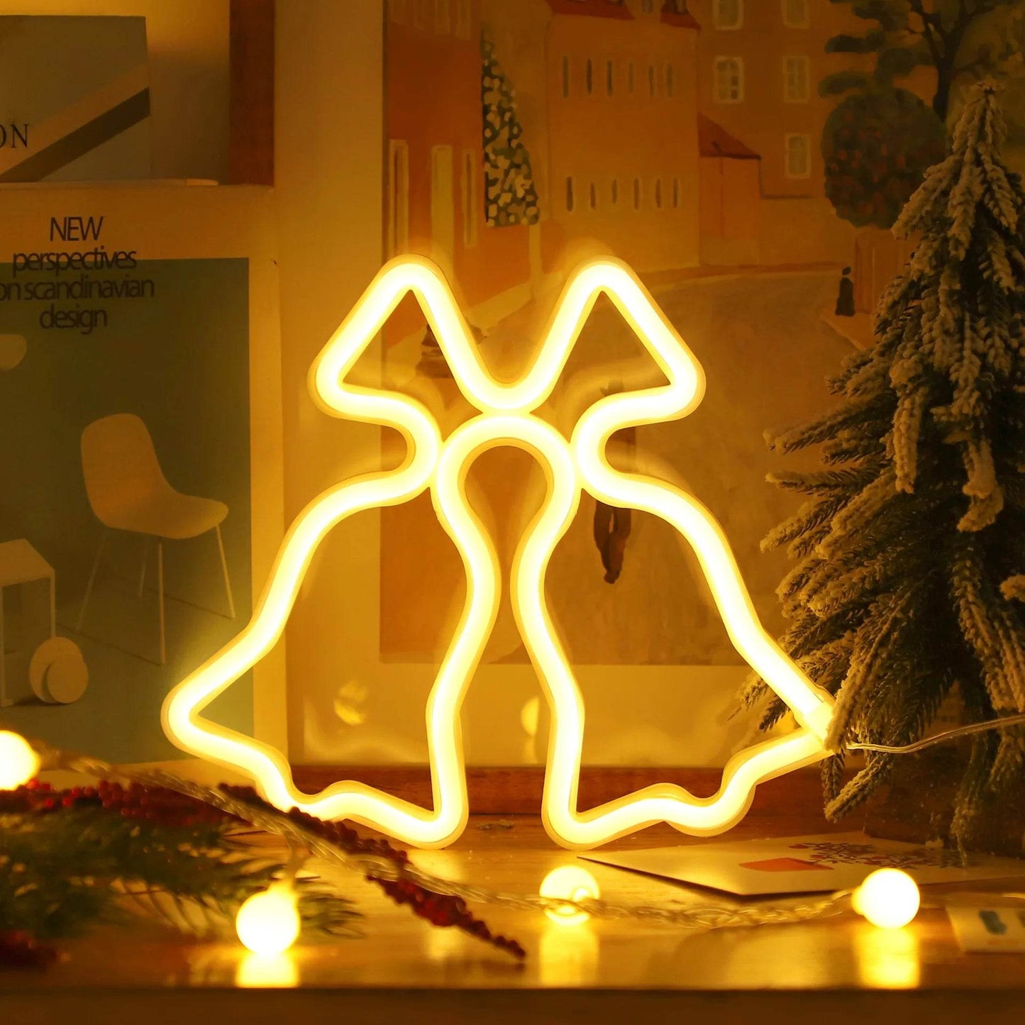 Christmas Decorative Lights, Elk Santa Claus Cute Led Lights, USB or Battery Powered - HORA GIFT