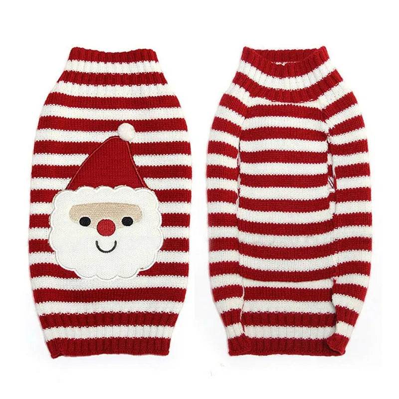Dog Sweater Christmas Winter Warm Dog Clothes Xmas Outfit for Dogs Puppy Coat Dog - HORA GIFT