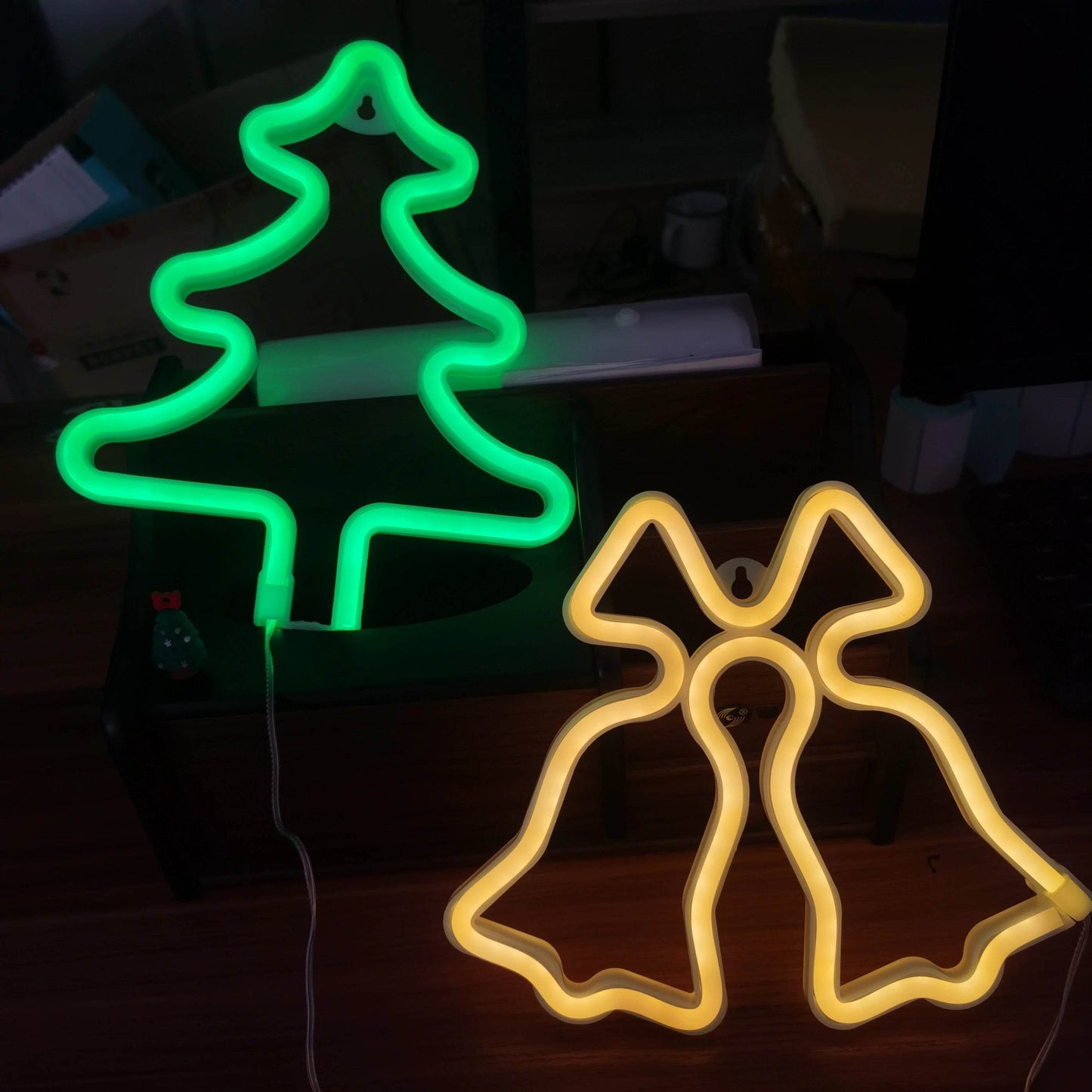 Christmas Decorative Lights, Elk Santa Claus Cute Led Lights, USB or Battery Powered - HORA GIFT