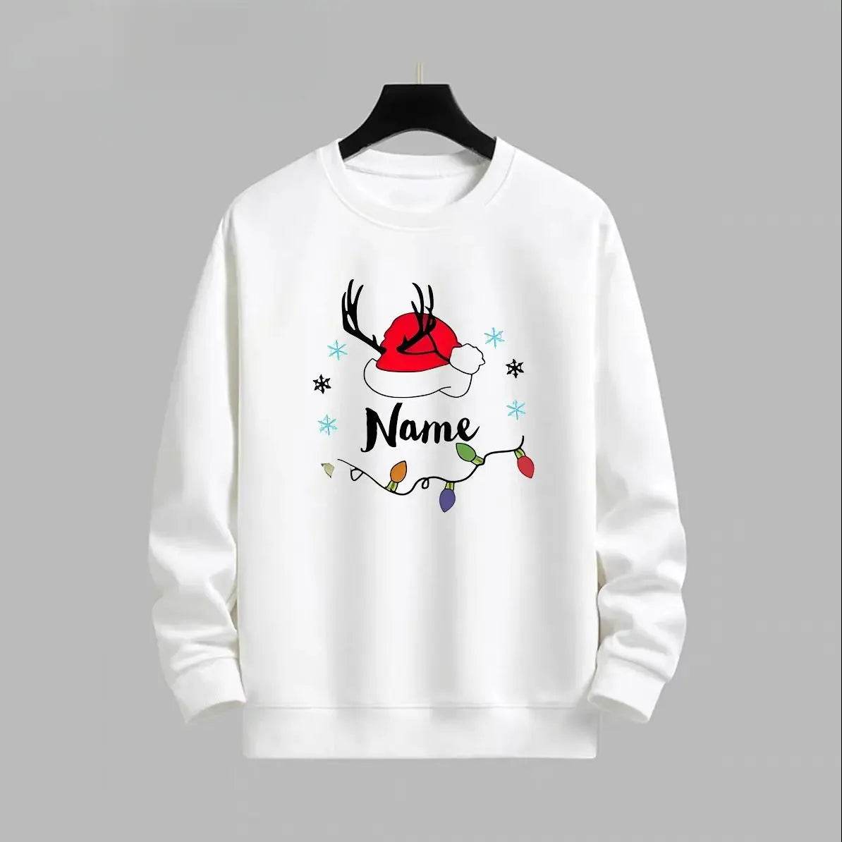Custom Christmas Sweatshirts with Your Name - HORA GIFT