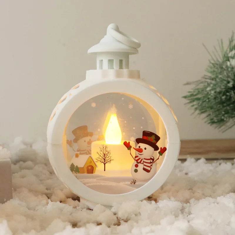 Christmas Round Wind Light Merry Christmas Decoration for Home - HORA GIFT