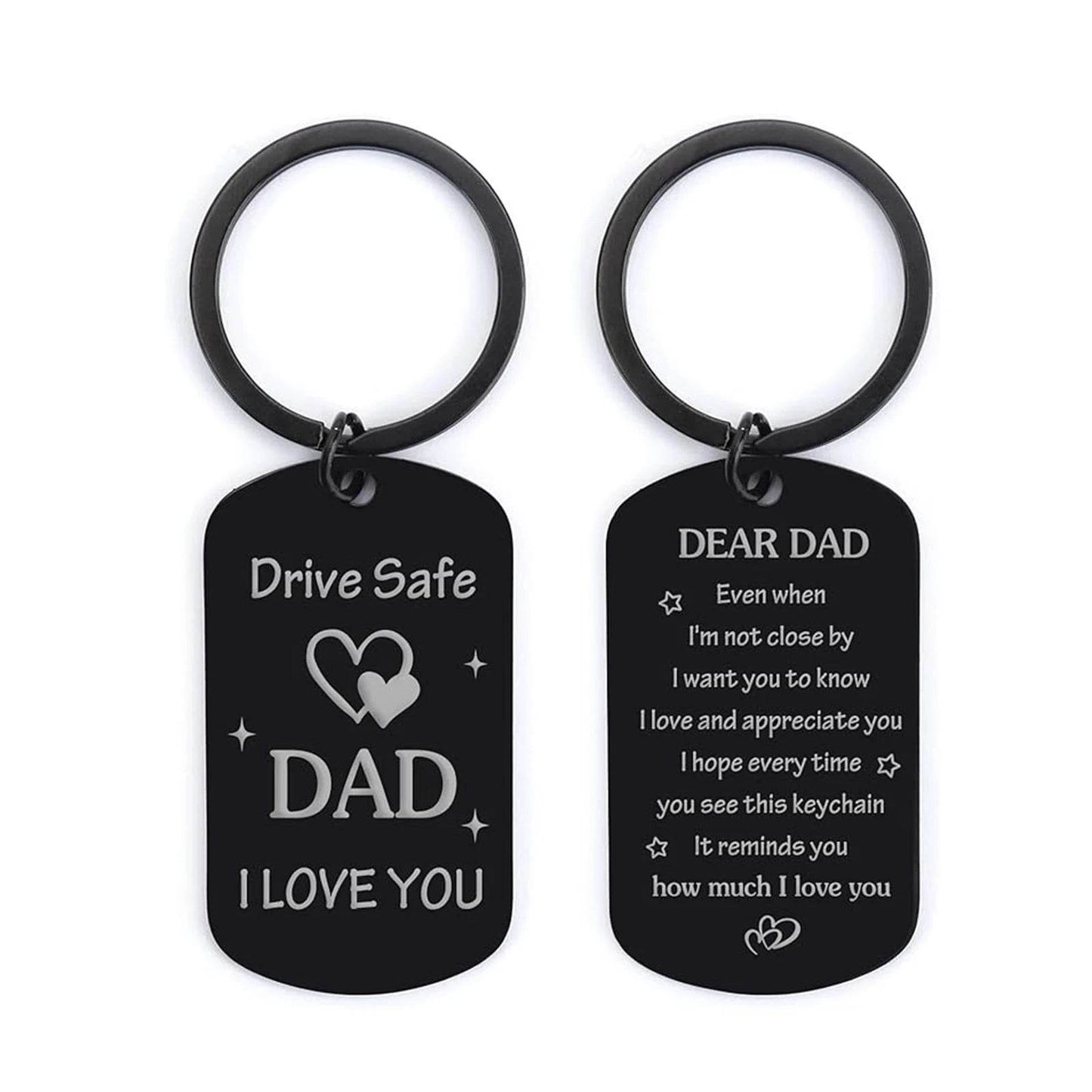 Father's Day for Dad Gifts - Drive Safe Keychain - HORA GIFT