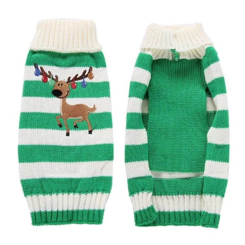 Dog Sweater Christmas Winter Warm Dog Clothes Xmas Outfit for Dogs Puppy Coat Dog - HORA GIFT