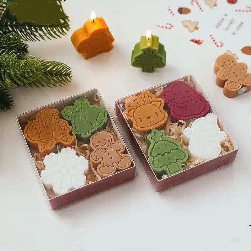 Creative Christmas Snowman Gingerbread Man Christmas Candle Aromatherapy - HORA GIFT