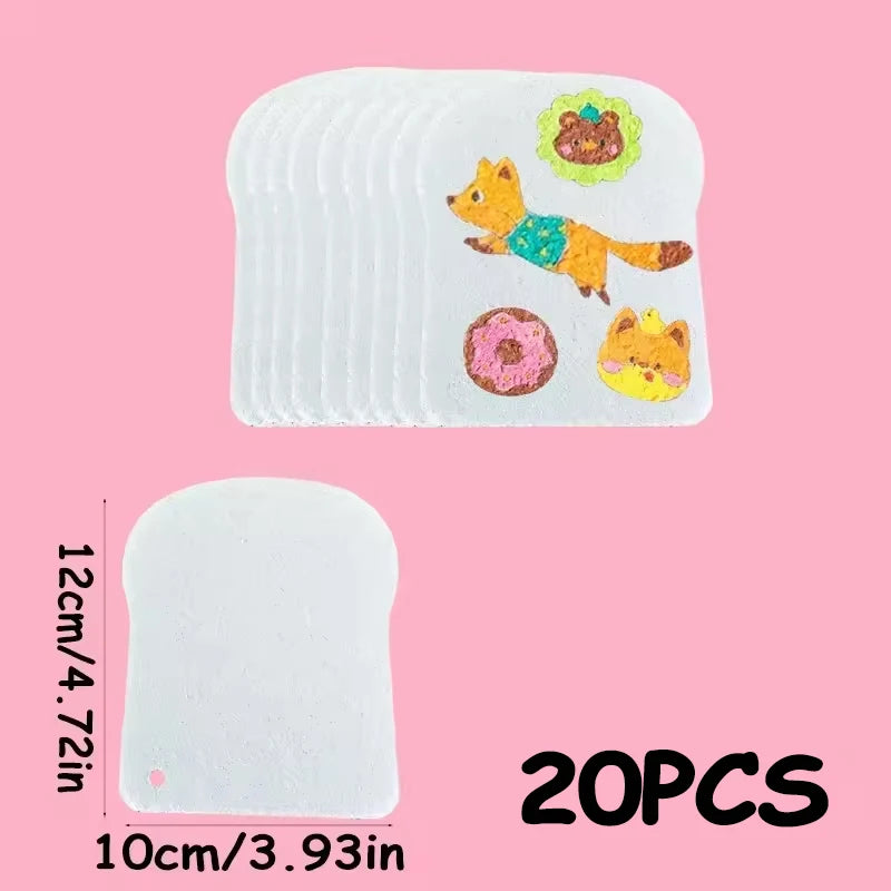10/100Pcs 3D Drawing Magic Canvas Sponge Kids DIY Kids Painting Paper 3D Art Drawing Paper for Kids DIY Painting