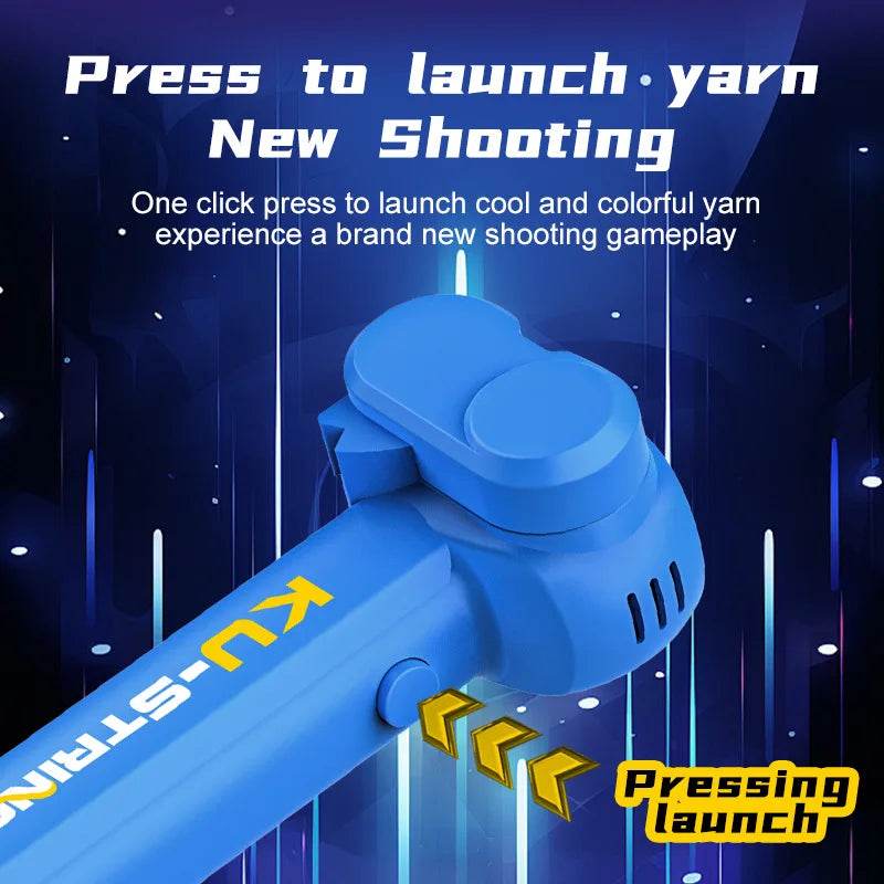 String Rope Glow in The Dark String Rope Launcher Luminous Portable Handheld String Stress Relief Toy For Kids Party Gift - HORA GIFT