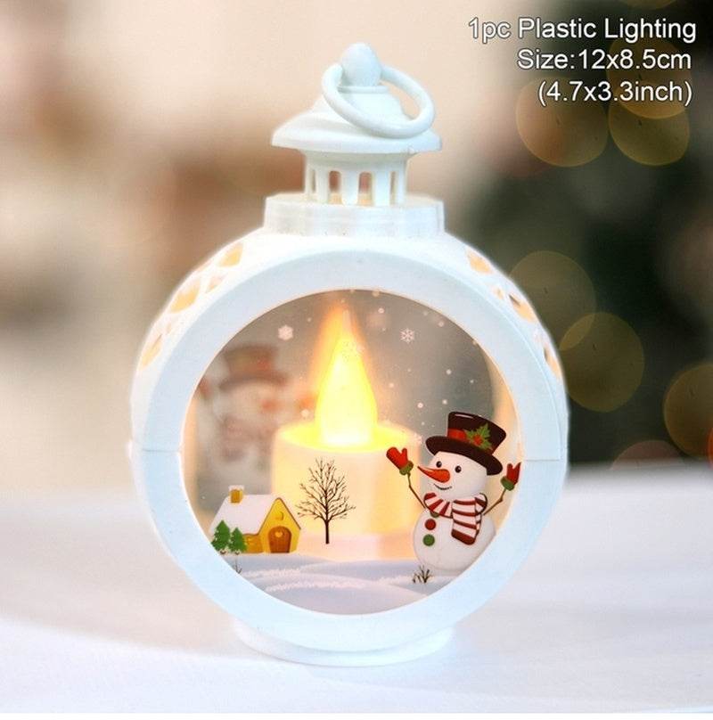 Christmas Round Wind Light Merry Christmas Decoration for Home - HORA GIFT