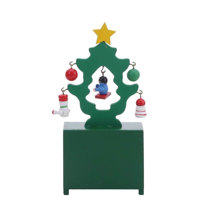 Christmas Count Down Calendar Santa Claus Elk Snowman Wooden Calendar - HORA GIFT