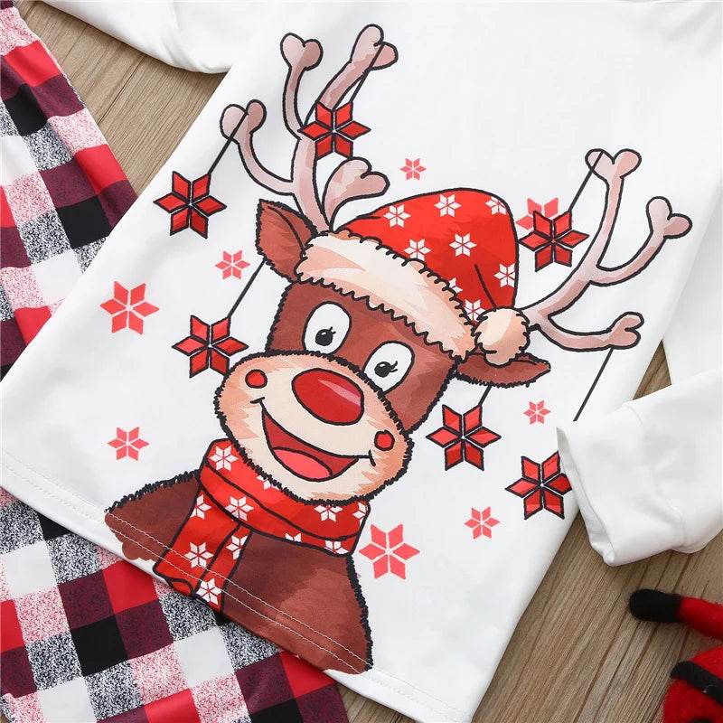 2024 Christmas Pajamas Sets Baby Mom Kids Father Family Look Clothing Suits Xmas Long Sleeve Sleepwear Matching Outfits - HORA GIFT