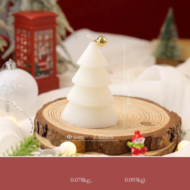 Christmas Tree Candle for Festive Decor Red Green Home Decorative Candle - HORA GIFT