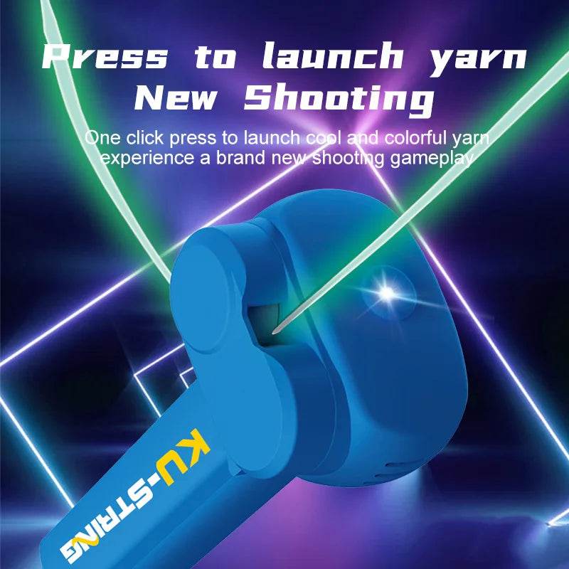 String Rope Glow in The Dark String Rope Launcher Luminous Portable Handheld String Stress Relief Toy For Kids Party Gift - HORA GIFT
