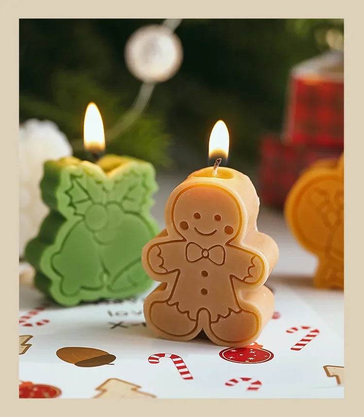 Creative Christmas Snowman Gingerbread Man Christmas Candle Aromatherapy - HORA GIFT