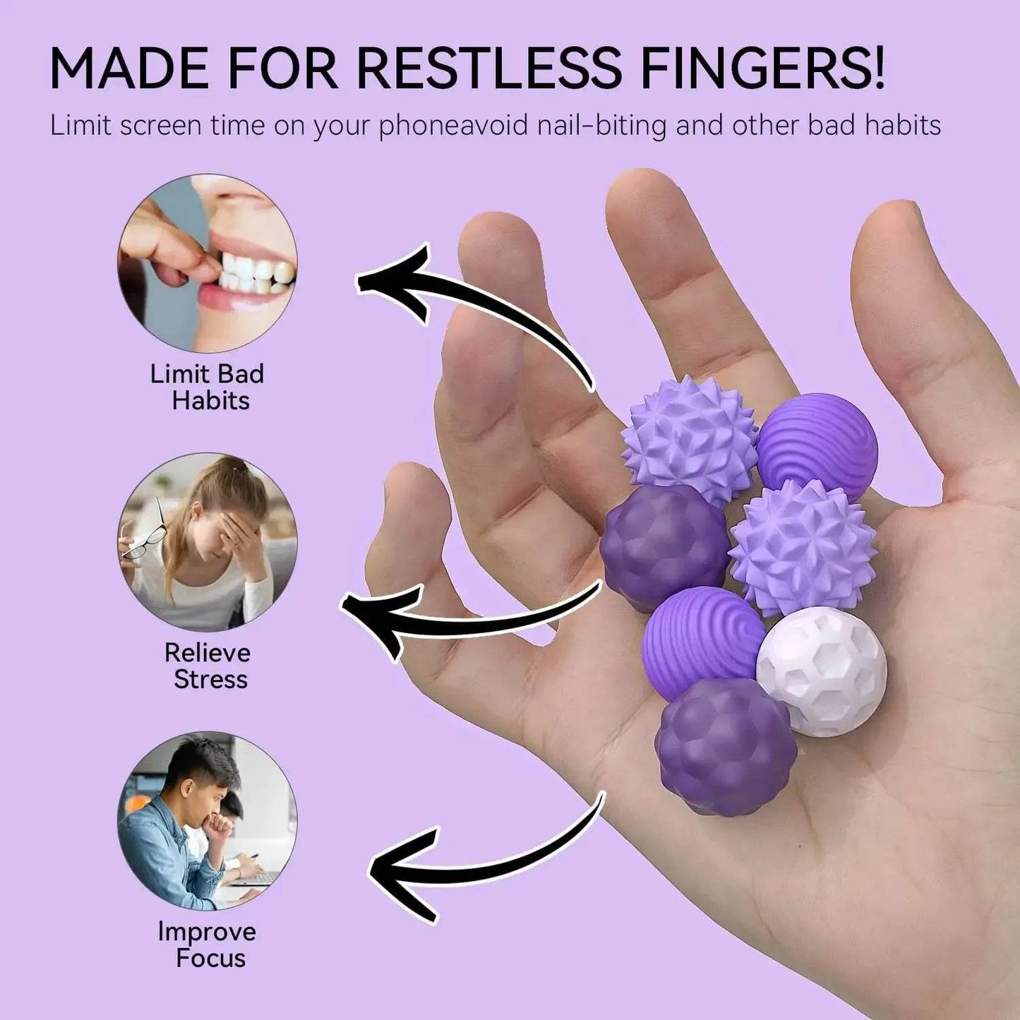 Silicone Magnetic Sensory Balls Fidget Toy - HORA GIFT