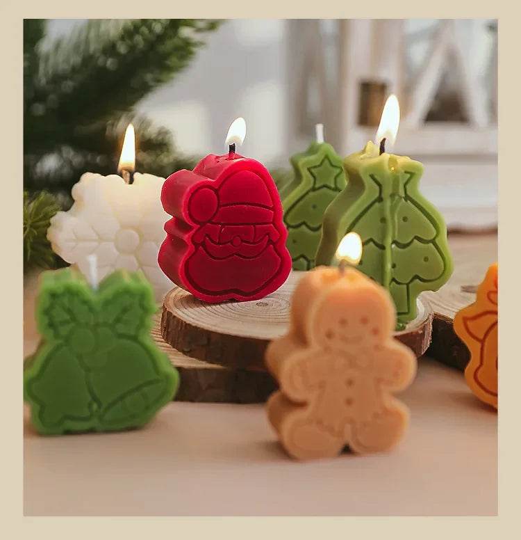 Creative Christmas Snowman Gingerbread Man Christmas Candle Aromatherapy - HORA GIFT