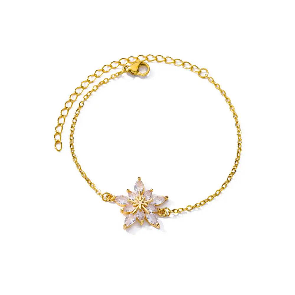 Elegant Zircon Flowers Bracelet - HORA GIFT