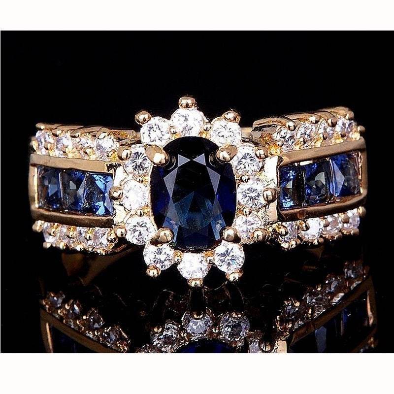 Luxurious Blue Red Zircon - HORA GIFT