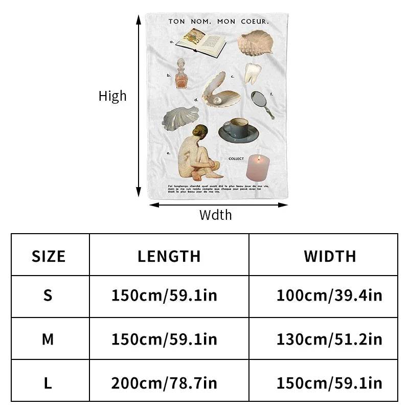 Nordic Throw Blankets Home Decor Flannel Bed Blanket - HORA GIFT