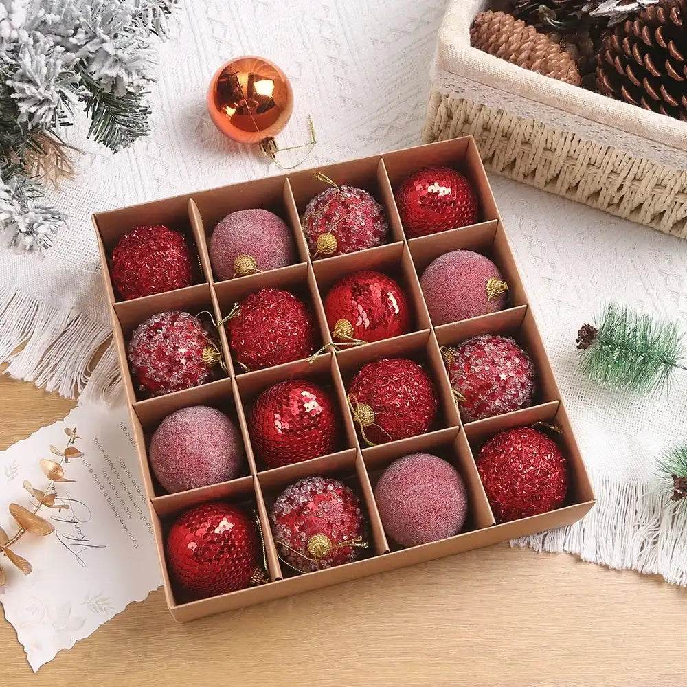 16pcs/box 6CM Christmas Ball - HORA GIFT