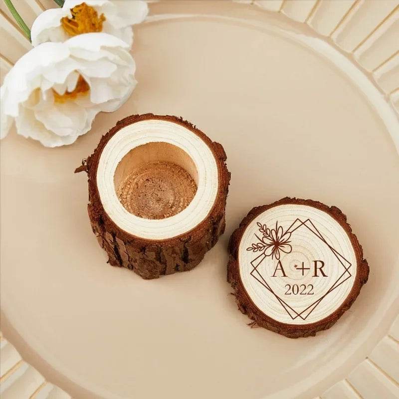 Free Custom Wedding Ring Box - HORA GIFT