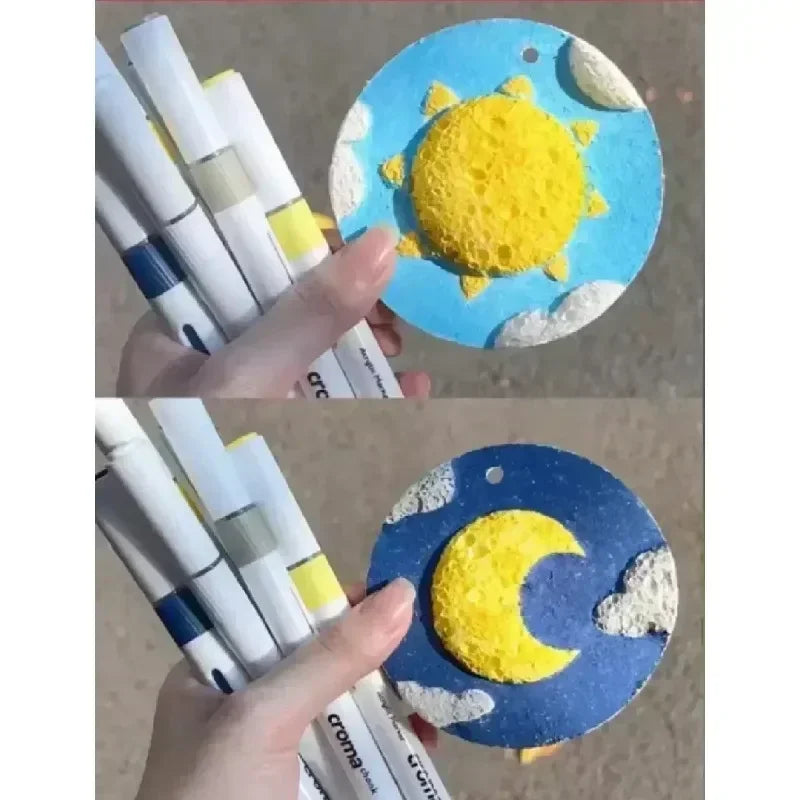 10/100Pcs 3D Drawing Magic Canvas Sponge Kids DIY Kids Painting Paper 3D Art Drawing Paper for Kids DIY Painting