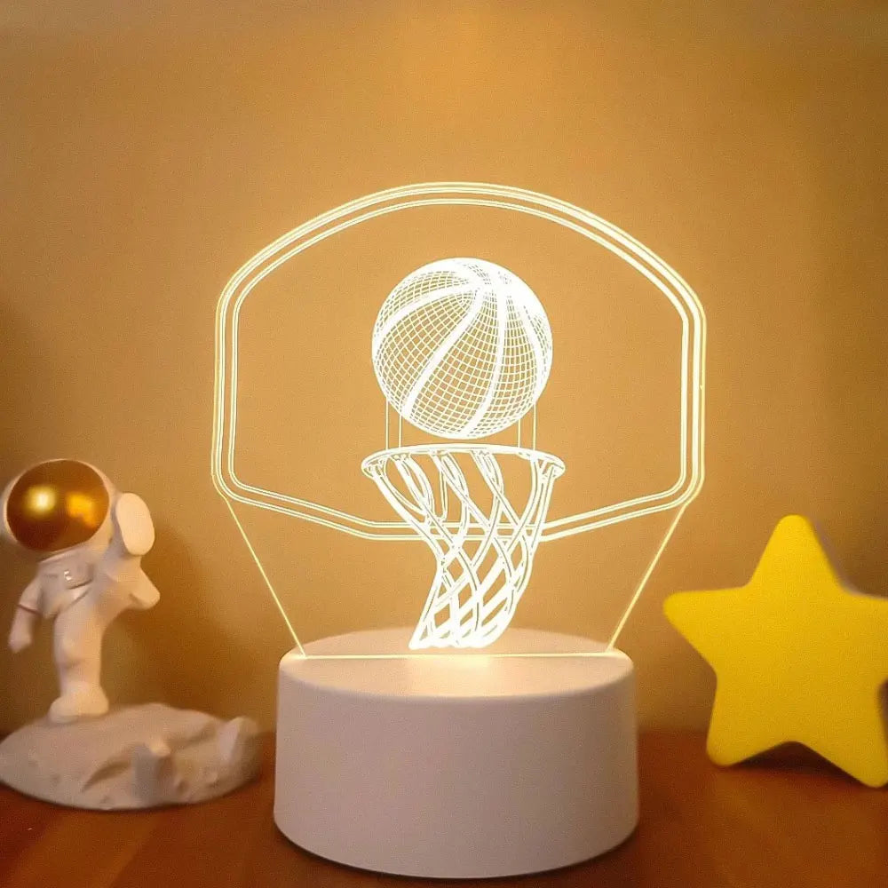 Romantic Love 3D Acrylic Led Lamp for Home Children's Night Light Table Lamp Birthday Party Decor Valentine's Day Bedside Lamp