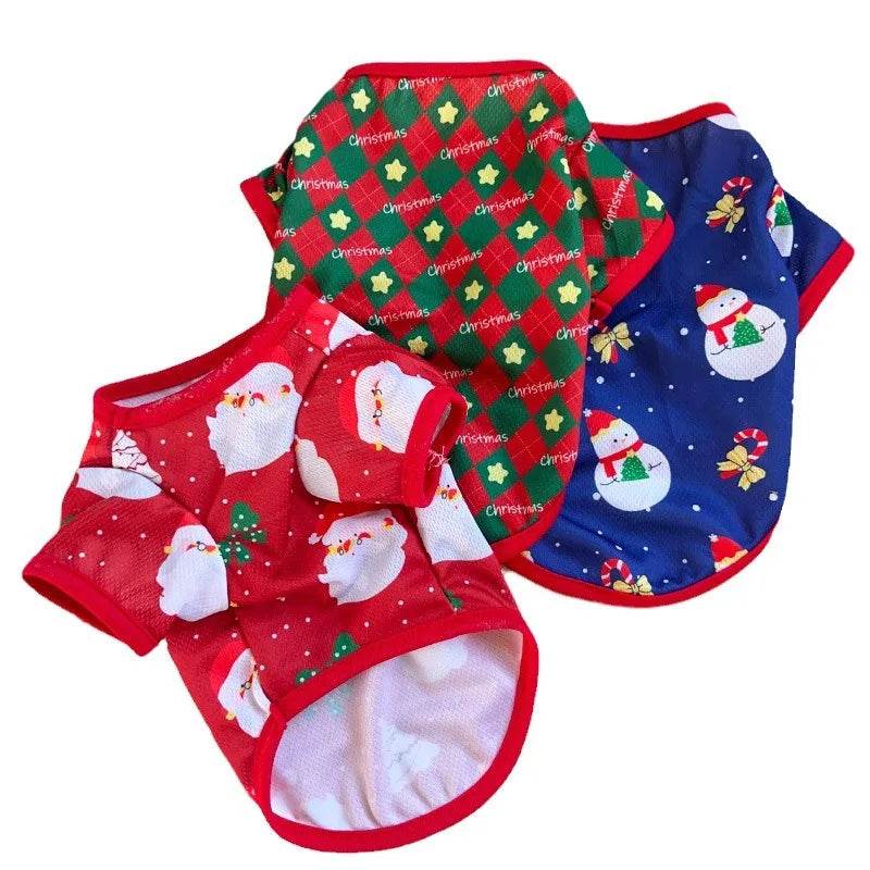 Christmas Dog Sweater CartoonPrint Teddy Bear Pet Hoodie - HORA GIFT