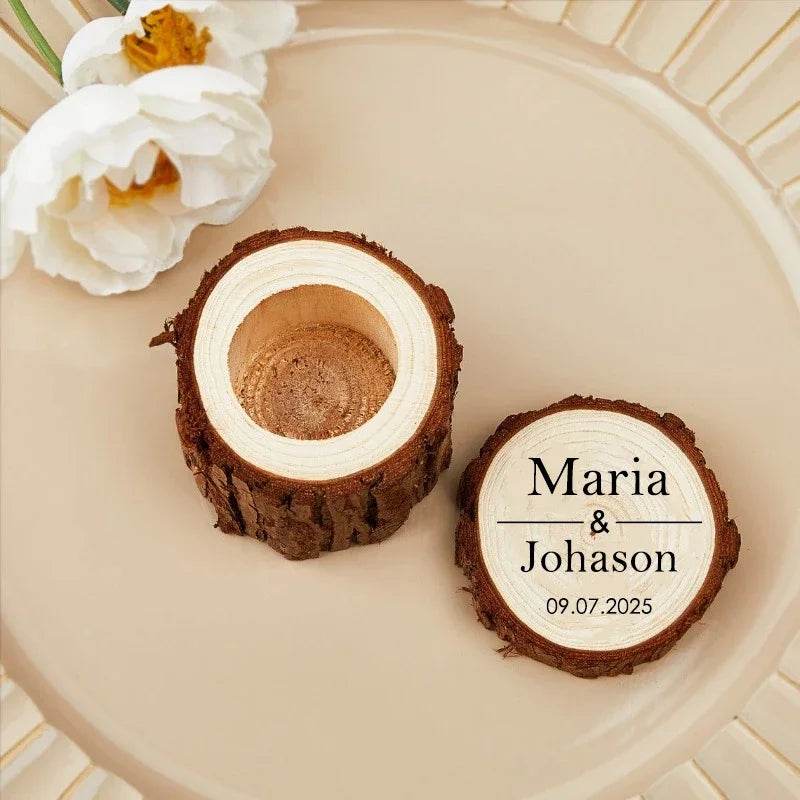 Free Custom Wedding Ring Box - HORA GIFT