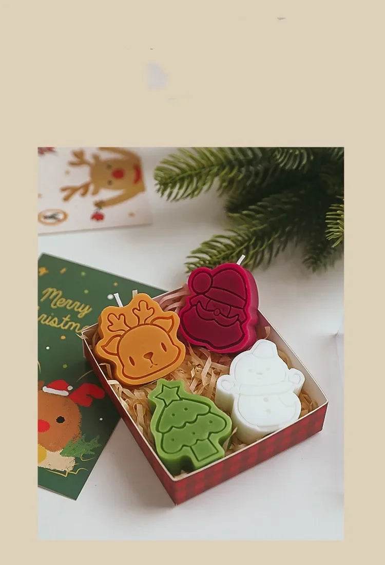 Creative Christmas Snowman Gingerbread Man Christmas Candle Aromatherapy - HORA GIFT