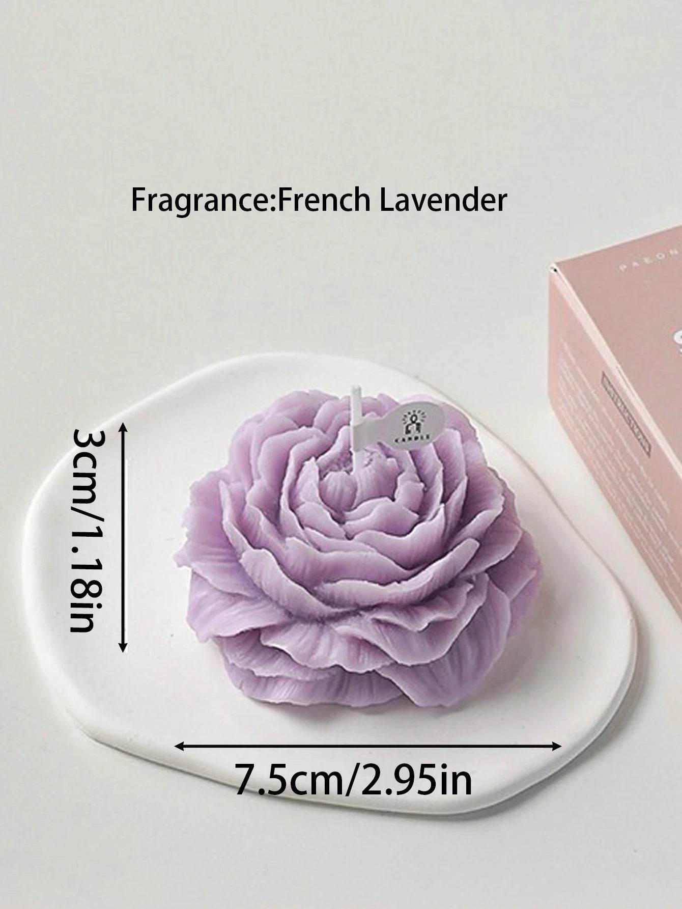 3D Peony Aromatic Candle Creative Flower Shape - HORA GIFT