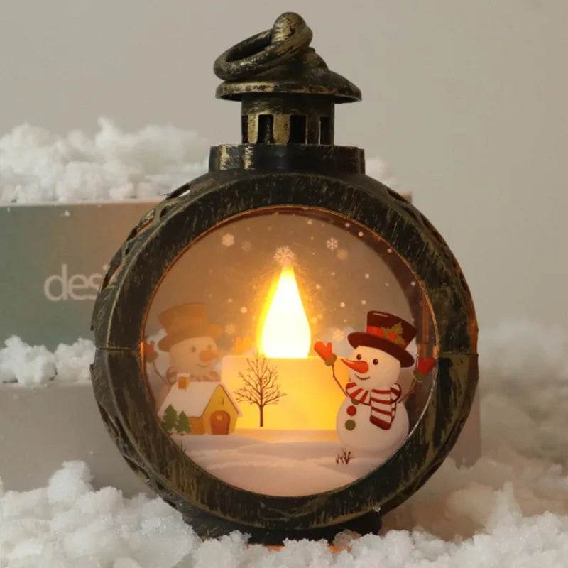 Christmas Round Wind Light Merry Christmas Decoration for Home - HORA GIFT