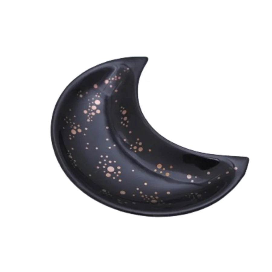 1pc ceramic moon jewelry dish - HORA GIFT