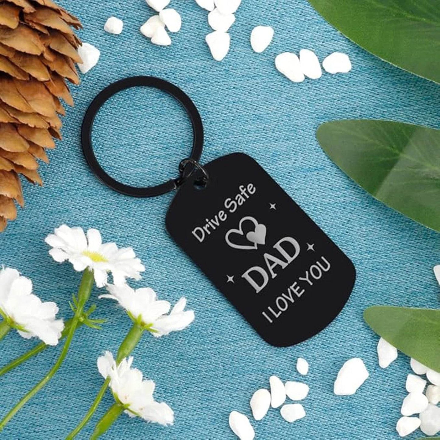 Father's Day for Dad Gifts - Drive Safe Keychain - HORA GIFT