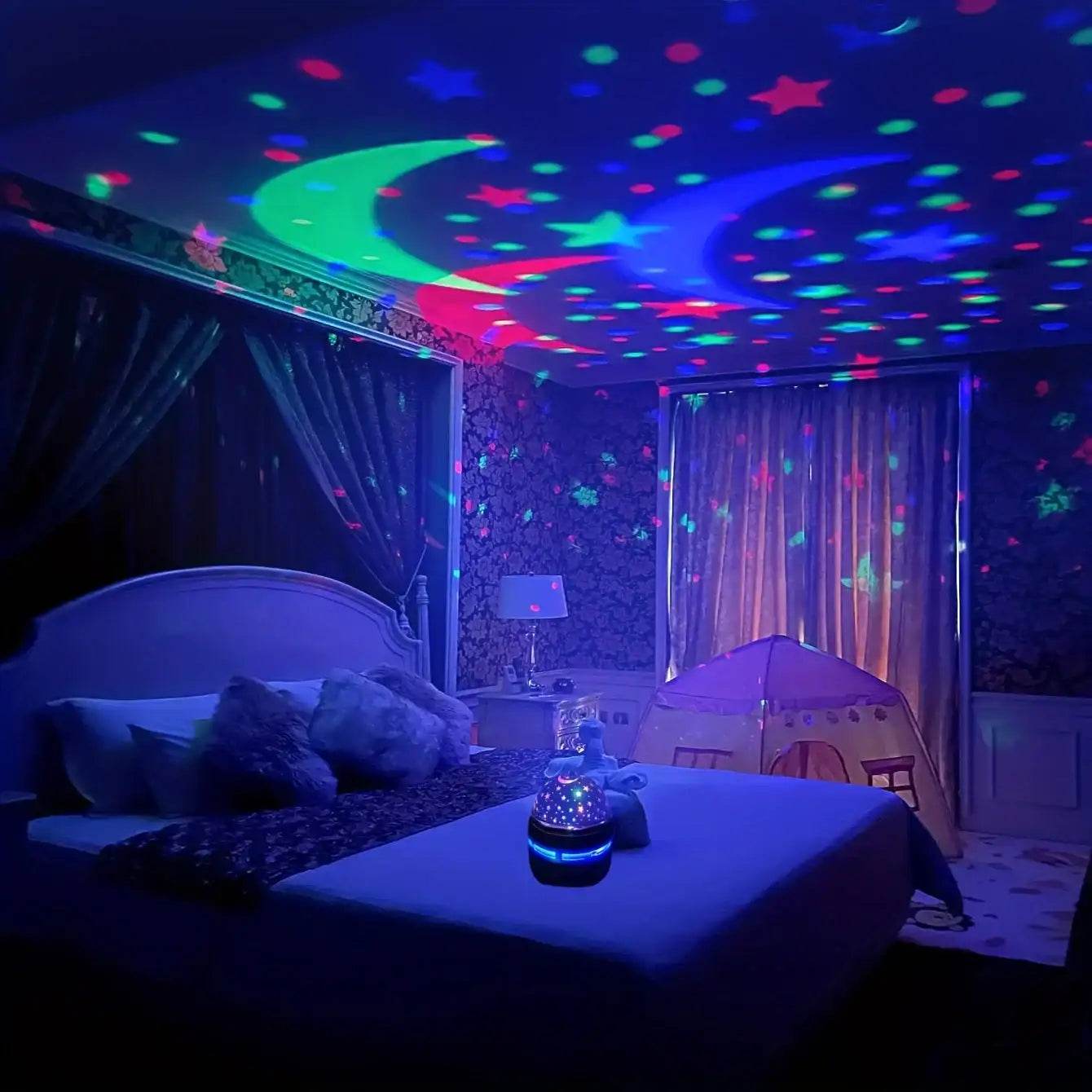 LED Starry Sky Night Lights USB Rotating Projector Lamp Magic - HORA GIFT