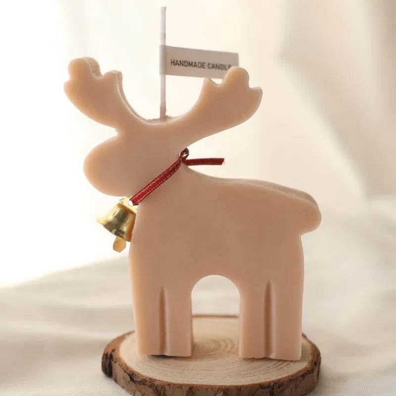 Christmas Candles Scented Deer Candles Home Decoration Merry Christmas Scented Candles Giving Festival Gift For Home New Year - HORA GIFT