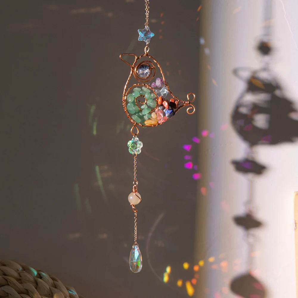 Crystal Wind Chime Suncatcher - HORA GIFT
