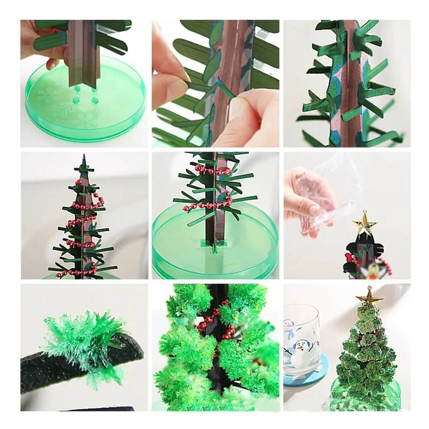 Christmas Growing Tree Interesting al Growth Tree Tabletop Toys for Kids Adults Xmas New Year Gift - HORA GIFT
