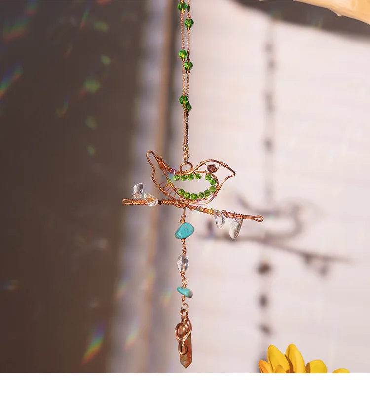Crystal Wind Chime Suncatcher - HORA GIFT