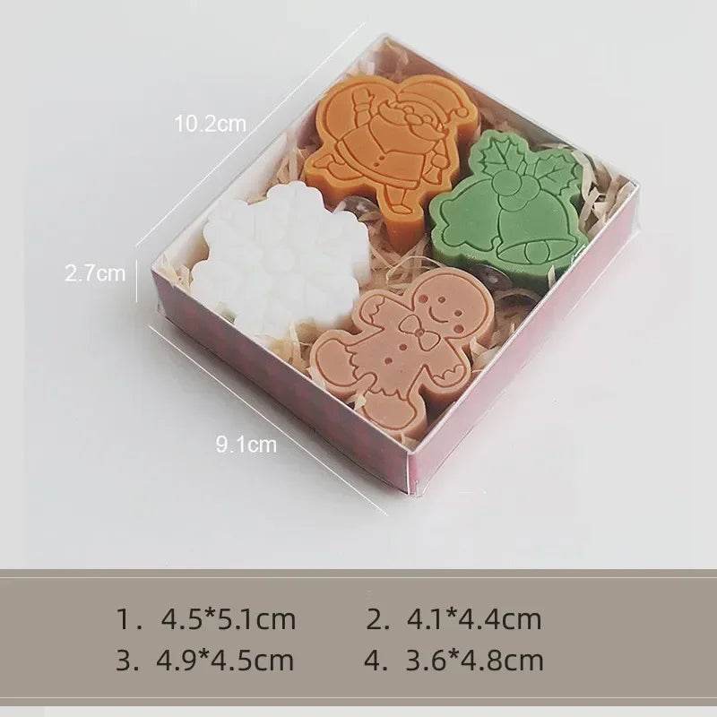 Creative Christmas Snowman Gingerbread Man Christmas Candle Aromatherapy - HORA GIFT