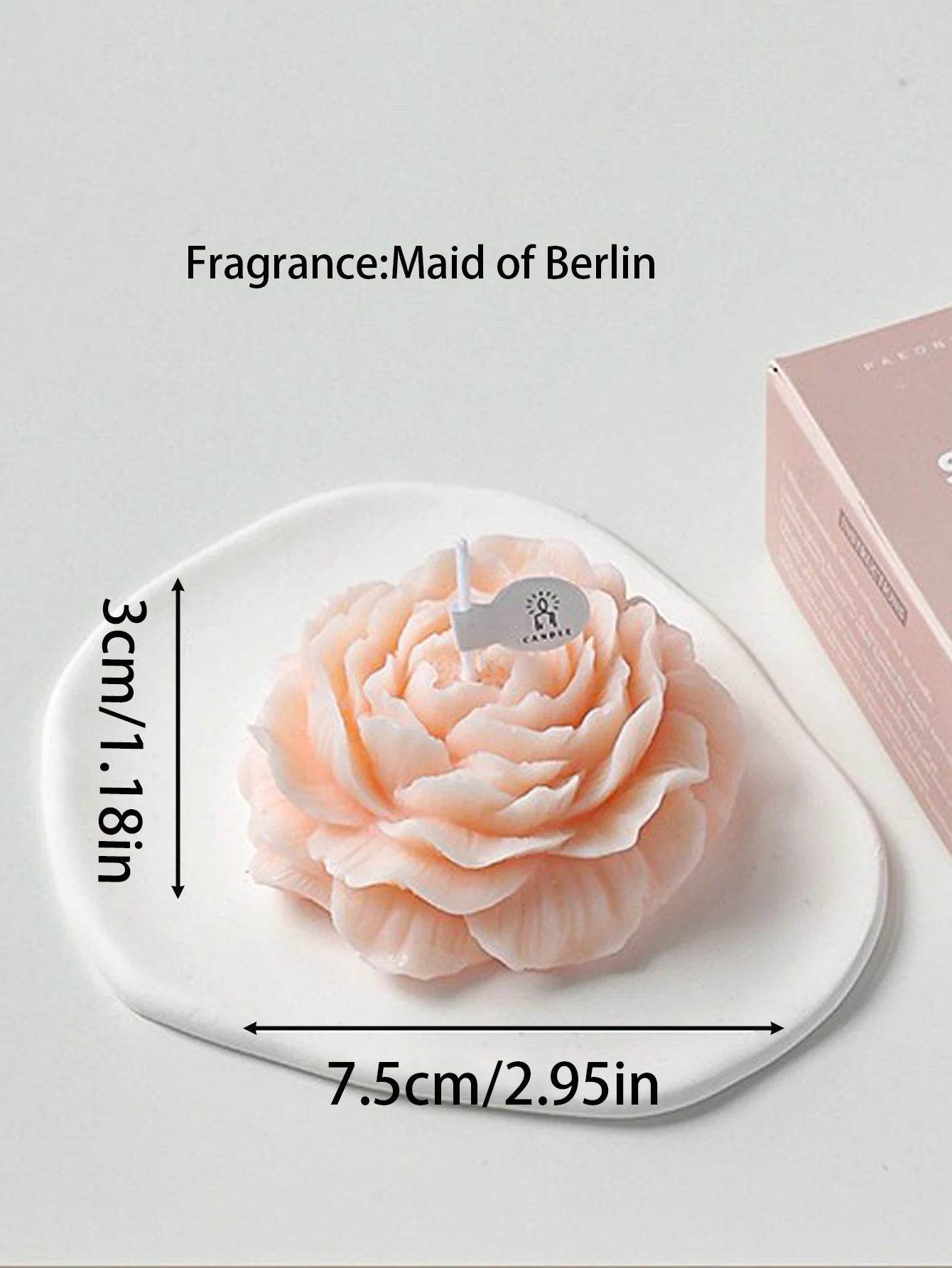 3D Peony Aromatic Candle Creative Flower Shape - HORA GIFT