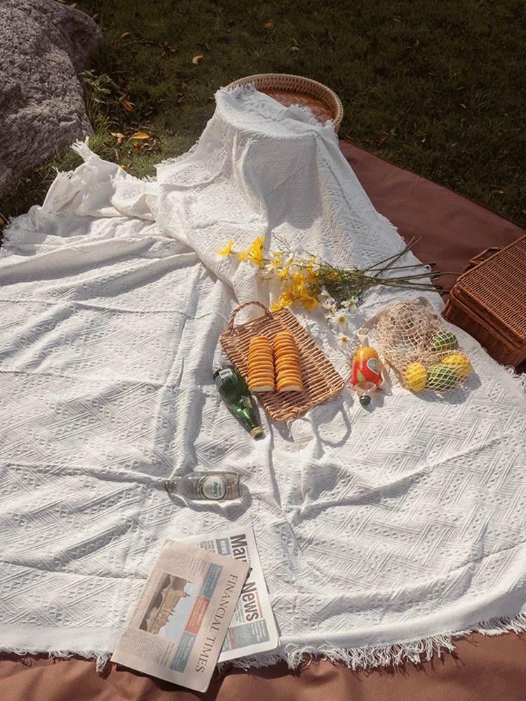 Nordic Sofa Throw Blankets Outdoor Camping Picnic Large Blanket - HORA GIFT