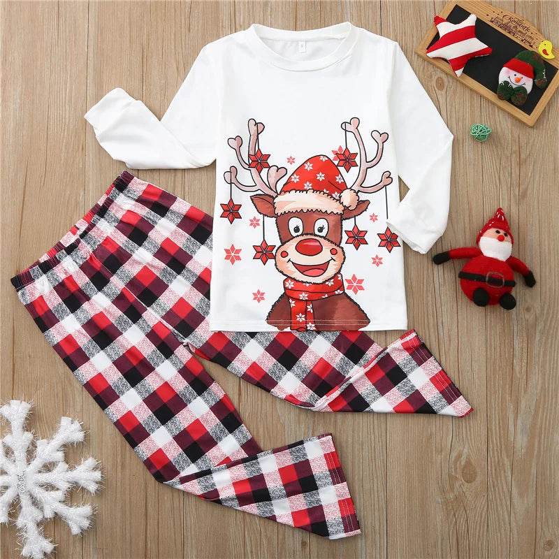 2024 Christmas Pajamas Sets Baby Mom Kids Father Family Look Clothing Suits Xmas Long Sleeve Sleepwear Matching Outfits - HORA GIFT