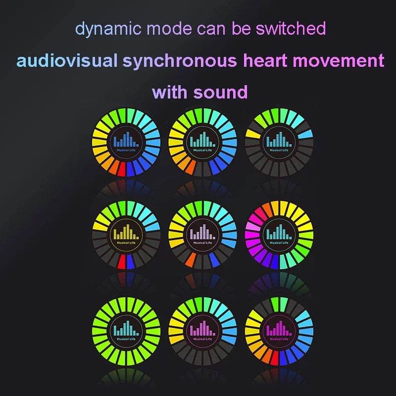 Aromatherapy Magnetic Pickup Lamp Colorful Ambient Air Fresher Round RGB Lights Rechargeable for Car Air Outlet or Room - HORA GIFT