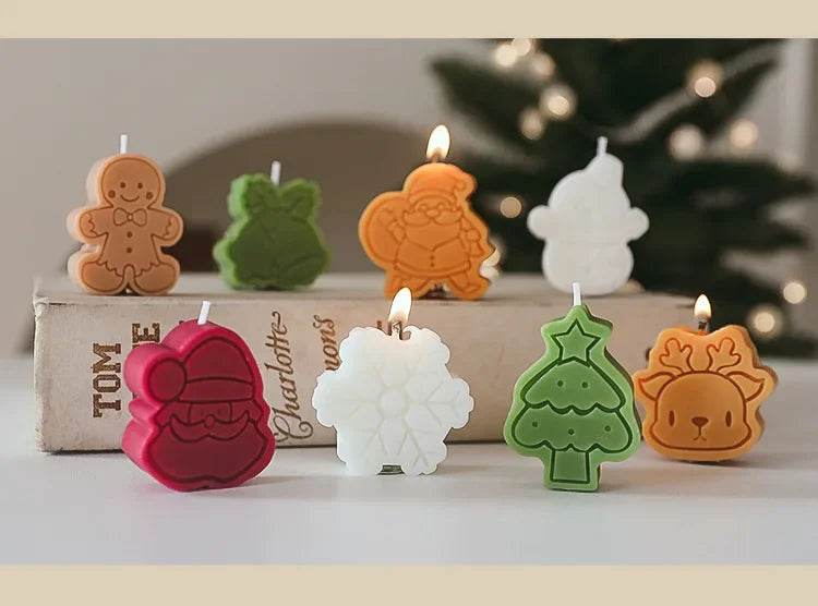 Creative Christmas Snowman Gingerbread Man Christmas Candle Aromatherapy - HORA GIFT