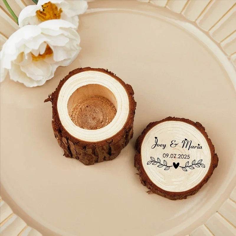 Free Custom Wedding Ring Box - HORA GIFT