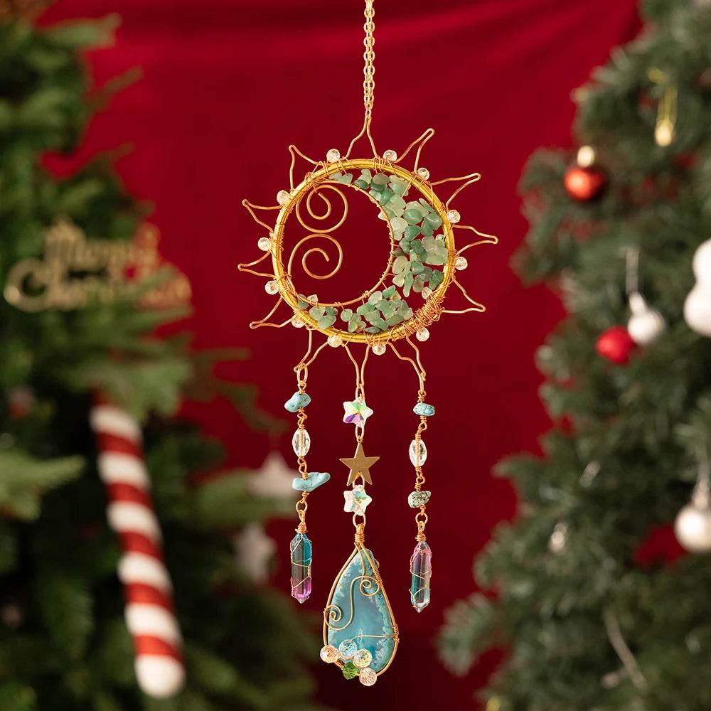 Crystal Wind Chime Suncatcher - HORA GIFT