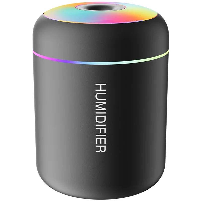 180ML Mini Air Humidifier USB Electric Aroma Diffuser Essential Oil Purifier Aromatherapy Mist Maker Lights For Car Home Bedroom - HORA GIFT